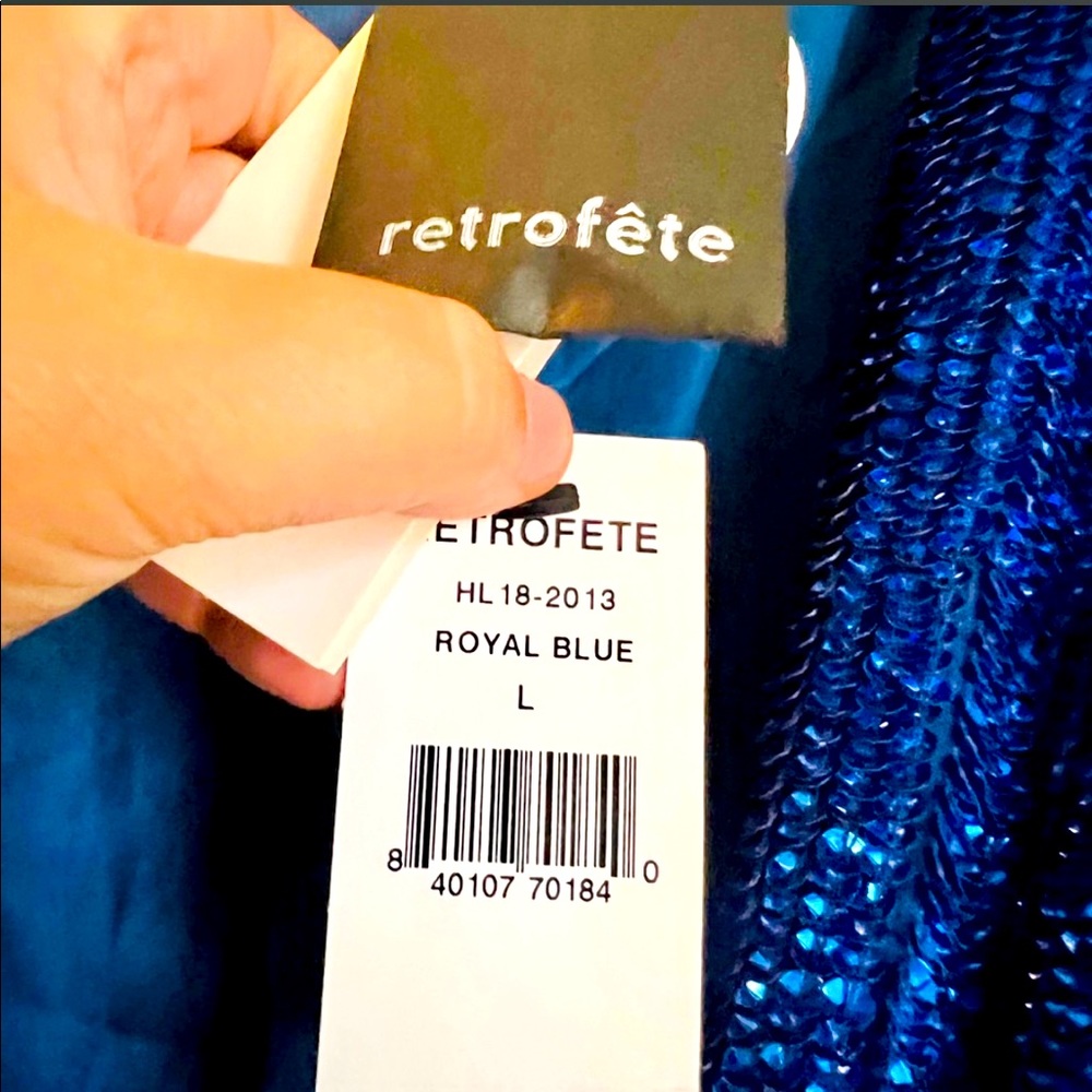 Gabrielle Sequined Wrap Dress.